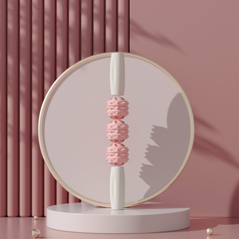 Ring Clip Leg Massager Thin Calf Eliminate Muscle Relax Kneading Roller Shaft Thin Leg Trainer Muscle Roller Stick: Pink03