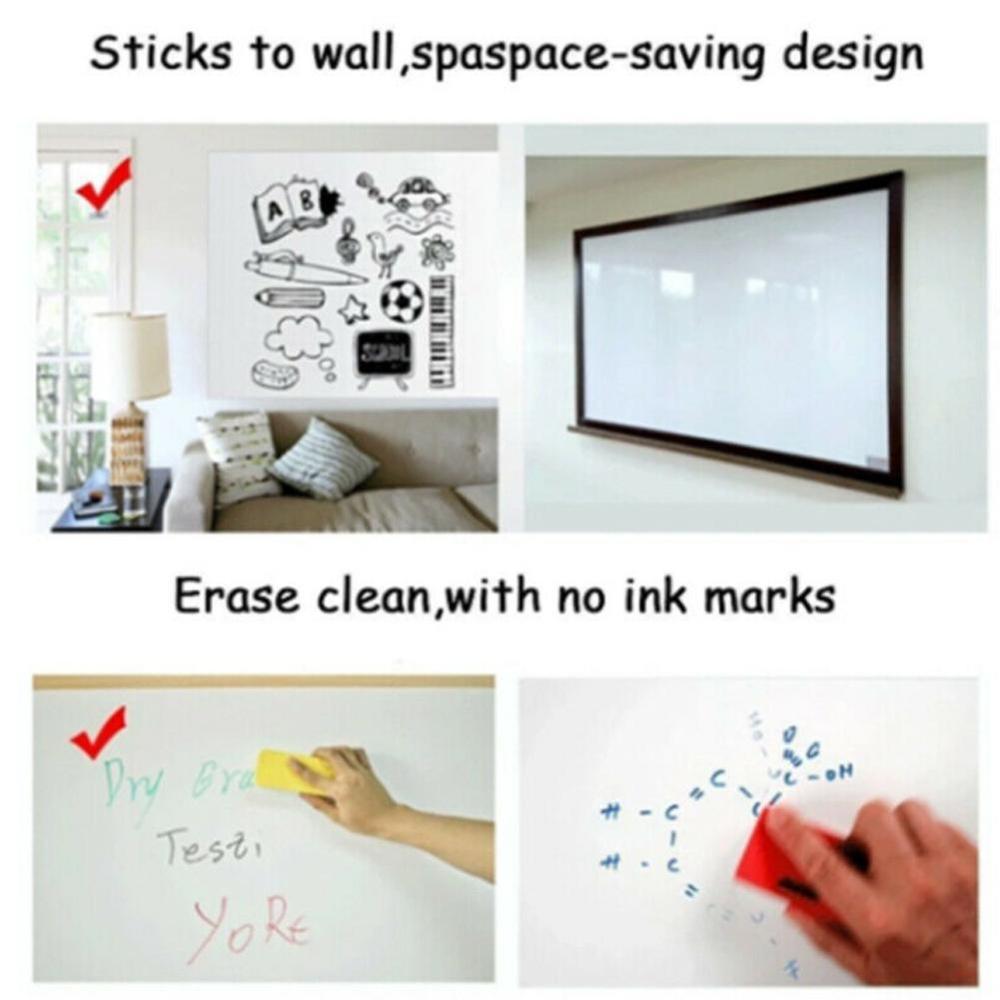 45x200 cm PVC Zurück Klebrige Wasserdichte Bewegliche Kind Graffiti Schreibtafel Whiteboard Rolle hoch wiederverwendbar Nachricht Bord