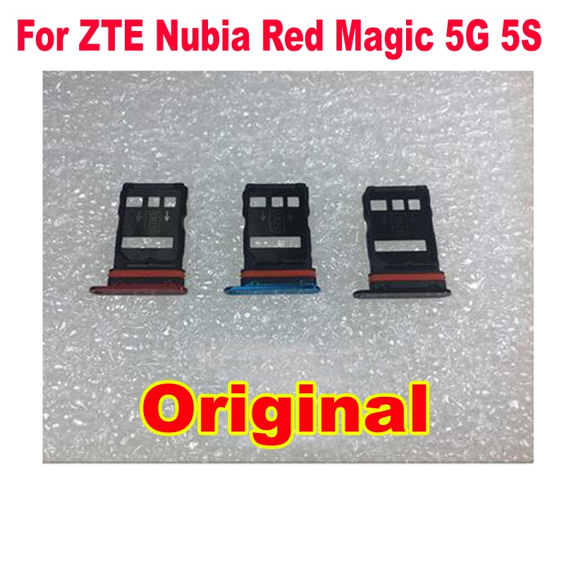 Original Best Sim Card Reader Slot Tray Port Holder For ZTE Nubia Red Magic 5G 5S NX659J Phone Flex Cable Replacement