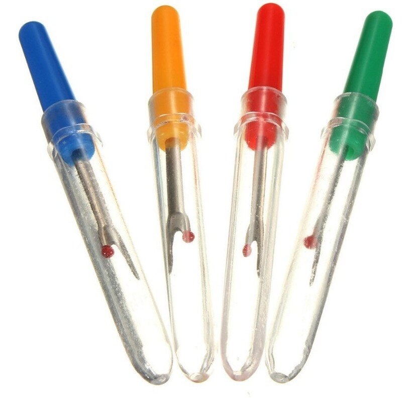 2Pcs Plastic Handvat Craft Draad Cutter Tornmesje Stitch Unpicker Naaien Tool Kruissteek Borduren Naaigaren Remover