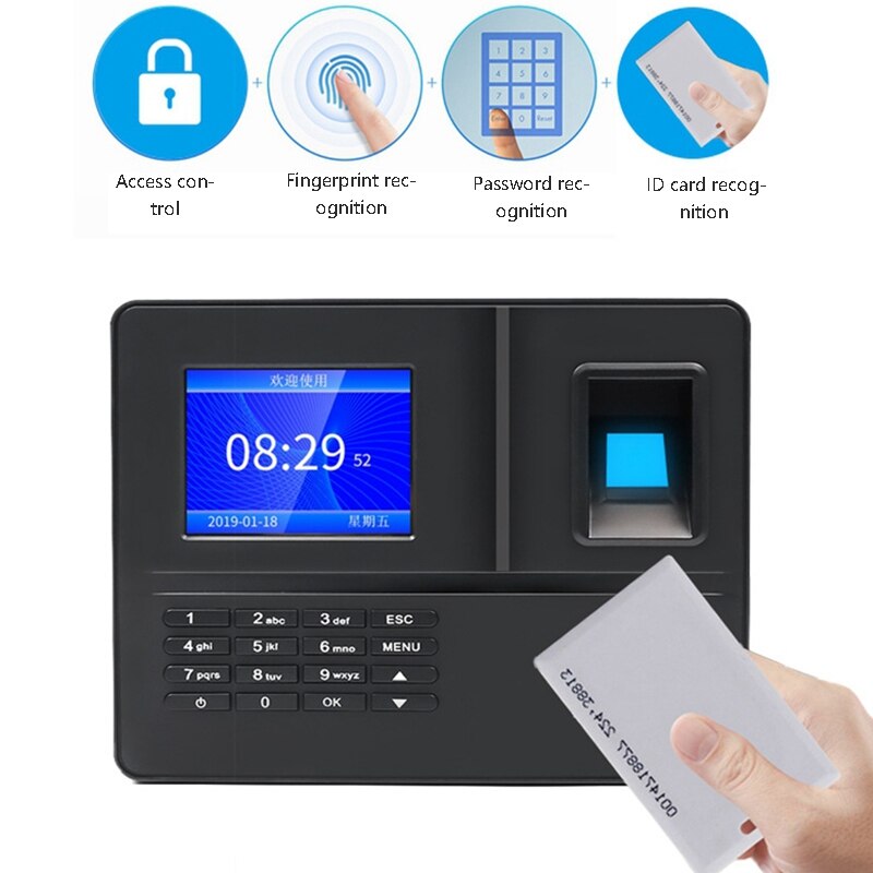 Fingerprint Attendance Machine Lcd Display Usb Fingerprint Attendance System Time Clock Employee Checking-In Recorder