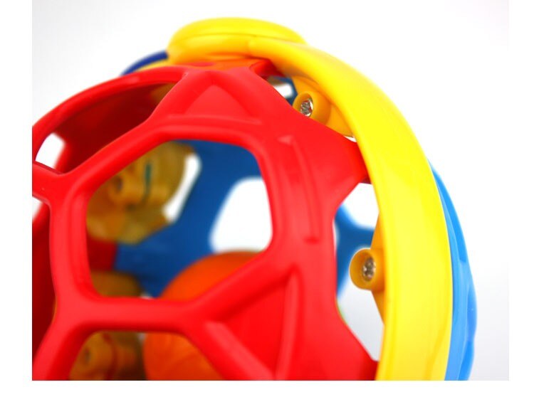 10cm Baby Spielzeug Fangen Ball Bendy Baby Gehhilfe Rasseln Entwickeln Intelligenz Ball 0-12 Monate Kunststoff Glocke Rassel puppe