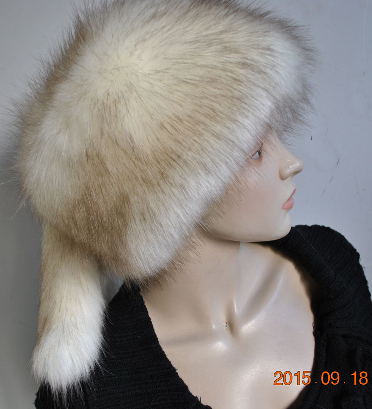 Fausse fourrure chapeau de mariage fête de mariée hiver chapeaux mariée voile chapeau: Argent