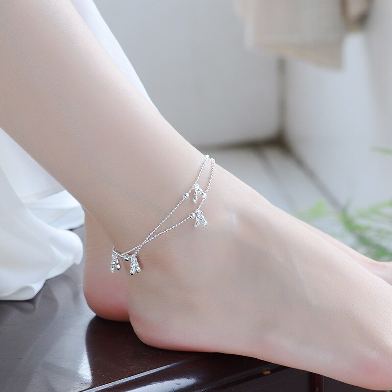 Everoyal Trendy Pinda Zilveren Enkelbanden Voor Vrouwen Festival Charm Meisjes 925 Sterling Zilveren Armband Sieraden Vrouwelijke Lady Bijou: Default Title