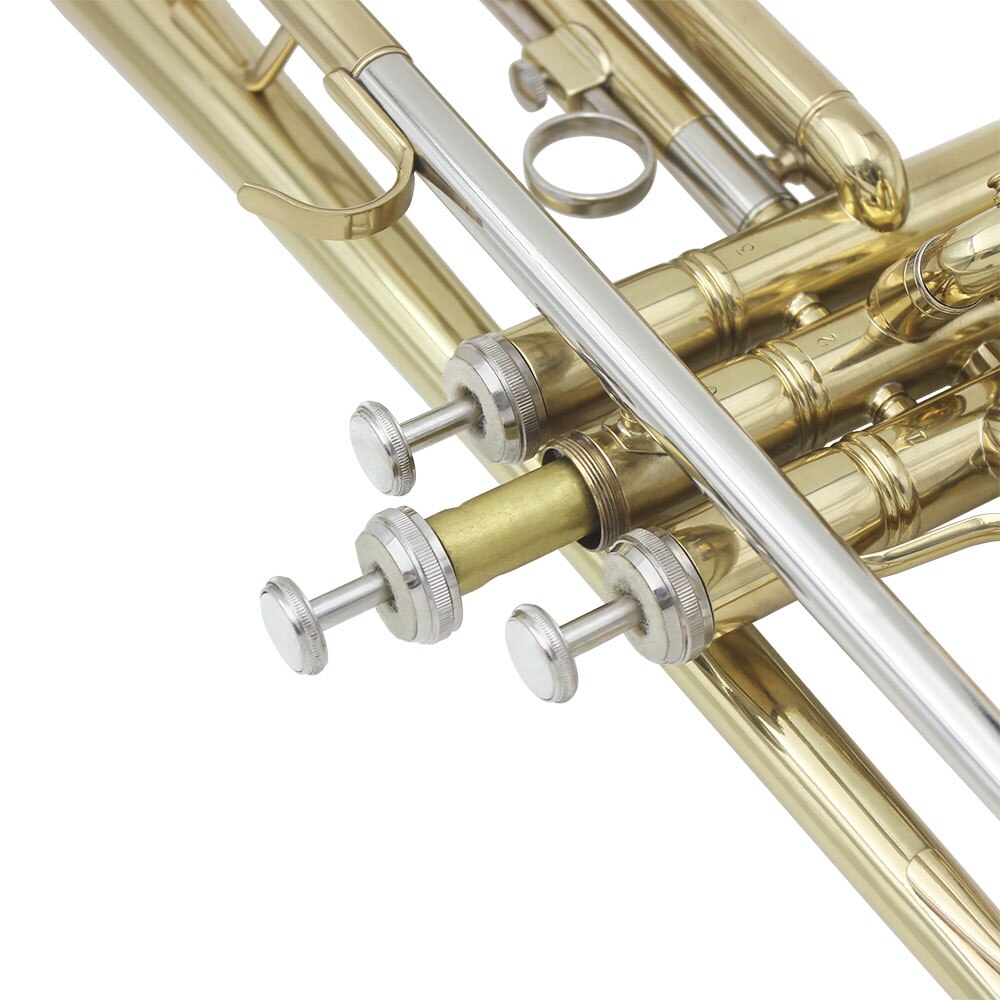 Tapa de pistón de botón de trompeta, accesorios de latón para instrumentos musicales, válvula inferior, cubierta inferior y tapa superior de pistón de tornillo superior, 3 piezas