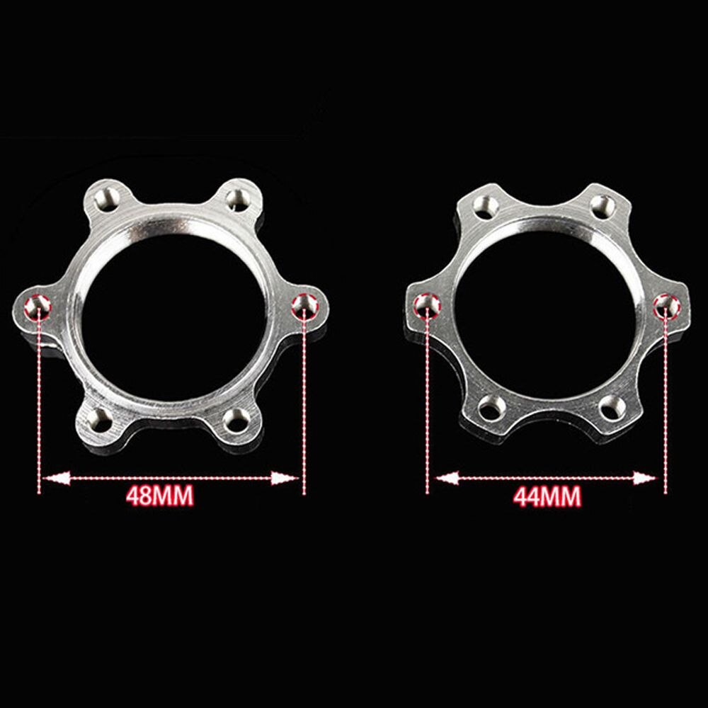 1pc Fahrrad Freilauf Gewinde Naben Disk Aluminium Fahrrad Gewinde Naben Disk Bremsscheibe 6 Bolzen Flansch Adapter Radfahren Zubehör: 48mm