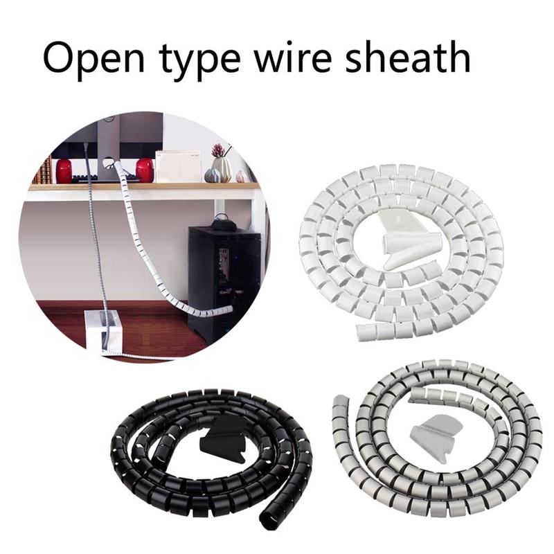 Household Wire Organizer Split Wire Harness Conduit Wire Protector Data Cable Storage Organizer Network Cable Protective Cover