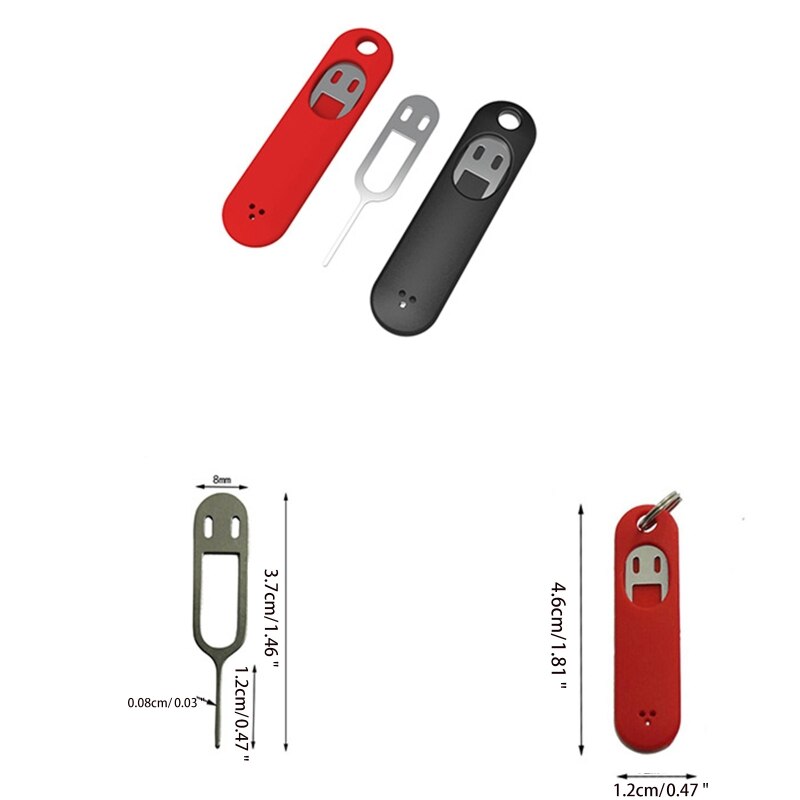 SIM Card Removal Tool- Sim Card Tray Pin Eject Removal Tool with Removable Key Chain Opener Ejector for apple