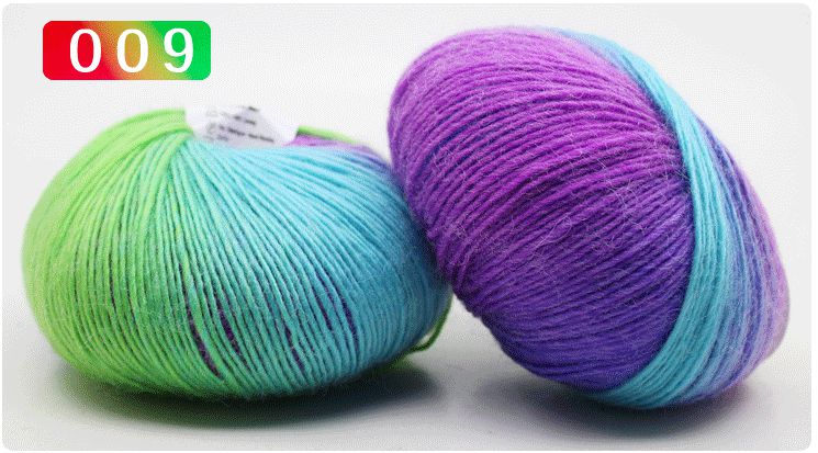50g/Ball 180 Meter 100% Merino Wolle Häkeln Garn Dick Für Hand betroffen Regenbogen Raum Gefärbt Baby Garne Wolle Gewinde: 009