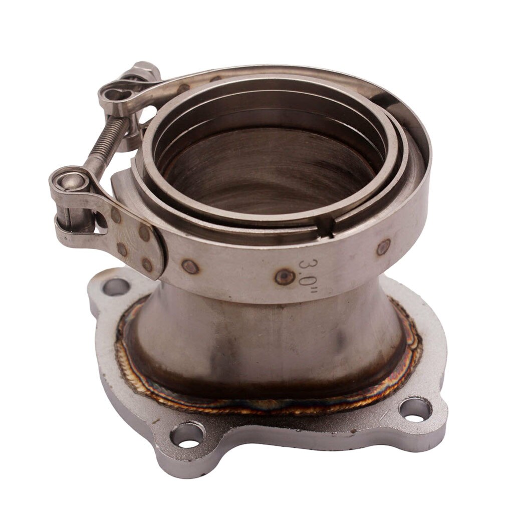 3 " 4 pulttia  to 2.5 " v-kaistainen adapteri turbo alasputken pakoputki  ct26 +  laippa