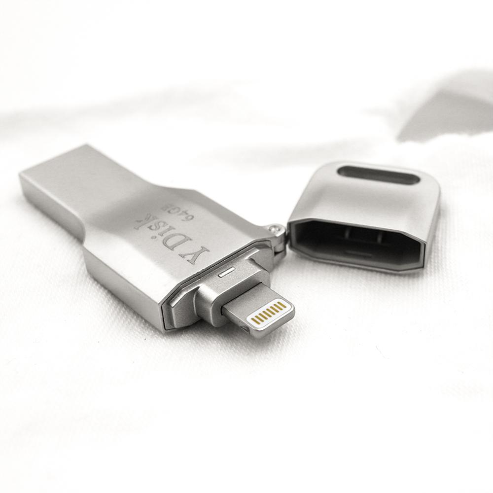 USB 3.0 Flash Drive 64GB Lightning Metal Pen Drive U Disk For iPhone 11 x 8 7 7Plus 6 6s 5 se iPad iPod PenDrive Memory Stick