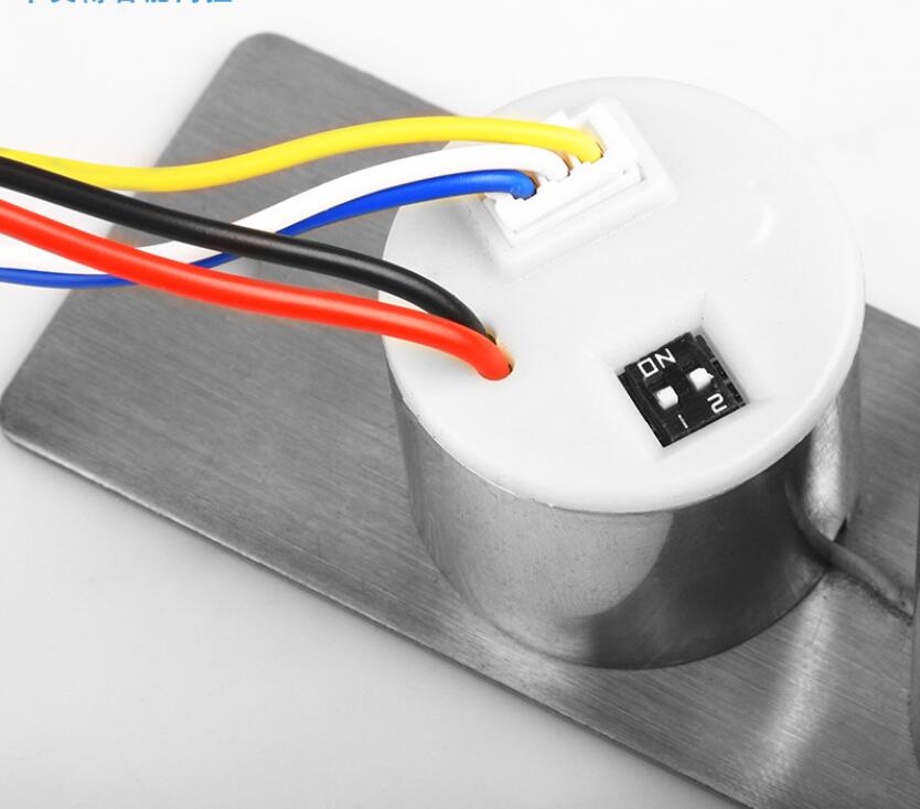 Fail Safe Stainless Steel DC 12V Mini Electric Bolt Lock Solenoid Electric Door Lock 5 wires feedback lock Easy to Install: 5 wires feedback