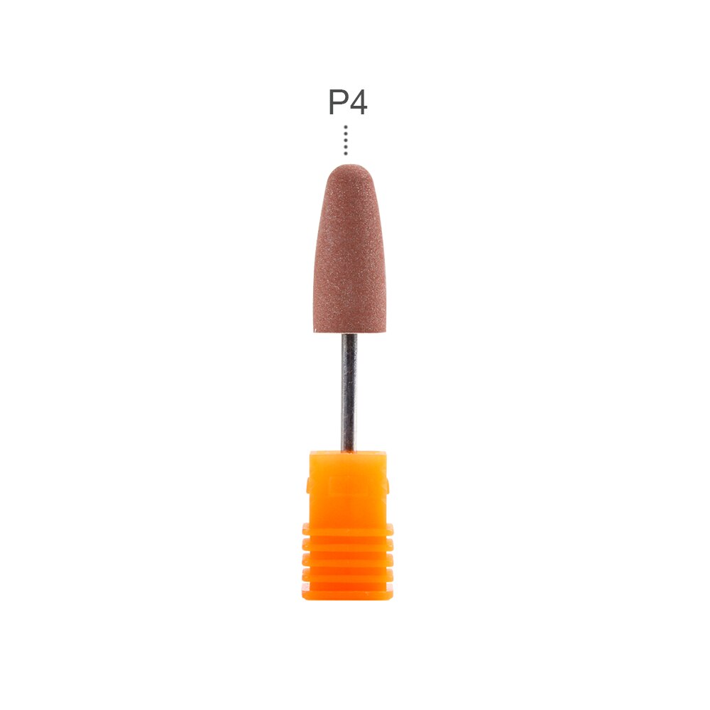 Silicone Ceramic Nails Drill Bit Polisher Rubber Remover Electric Manicure Machine Tools Milling Cutter Griding Buffer File: P4