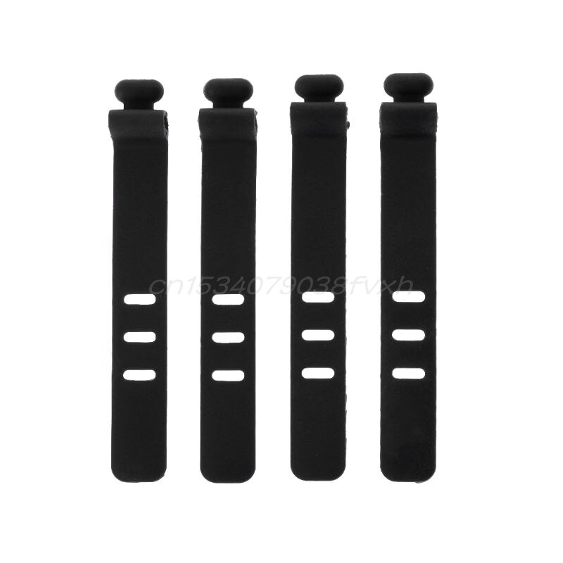 4PCS Silicone Data Wire Cable Organizer Tie Phones Cable Winder Finishing Buckle: 2