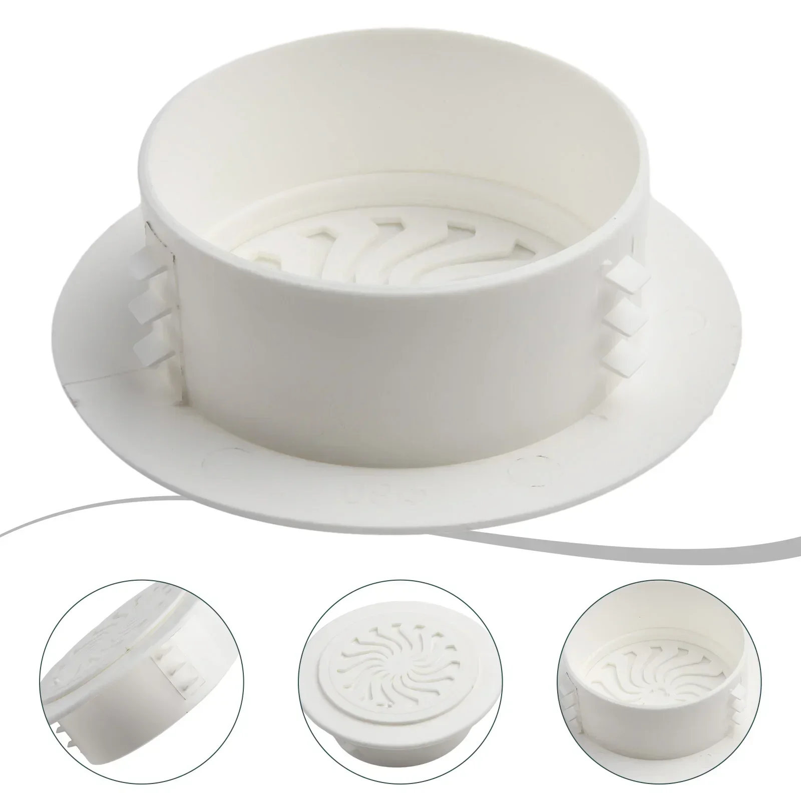 Plastskydd ventilationsgaller vägghål dekorera korrosionsbeständiga skydd luftkonditioneringshål dekorativt skydd 40-100mm