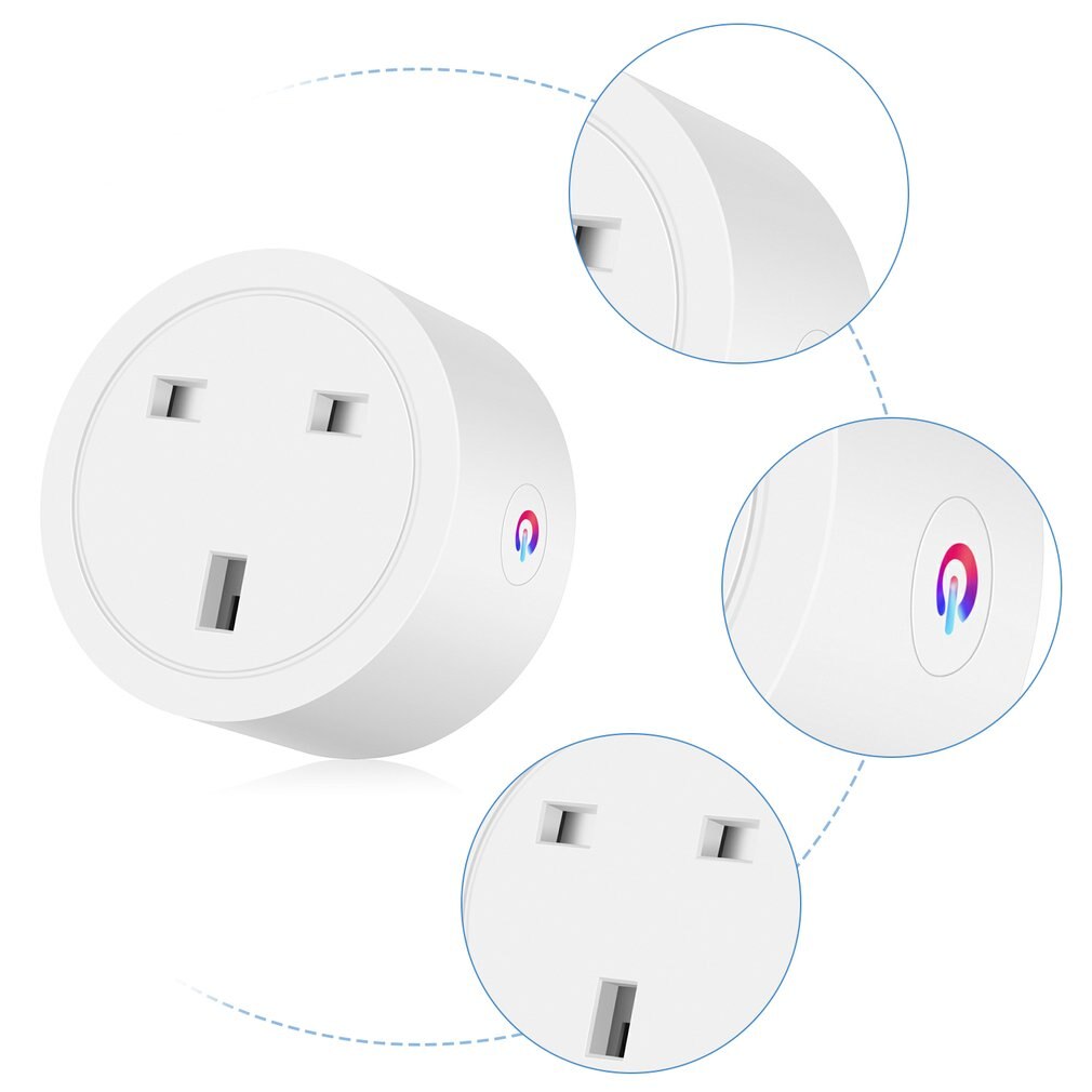 WiFi Smart Wireless Plug EU US UK Adaptor Remote Voice Control Power Energy Monitor Outlet Timer Socket for Alexa Google Home