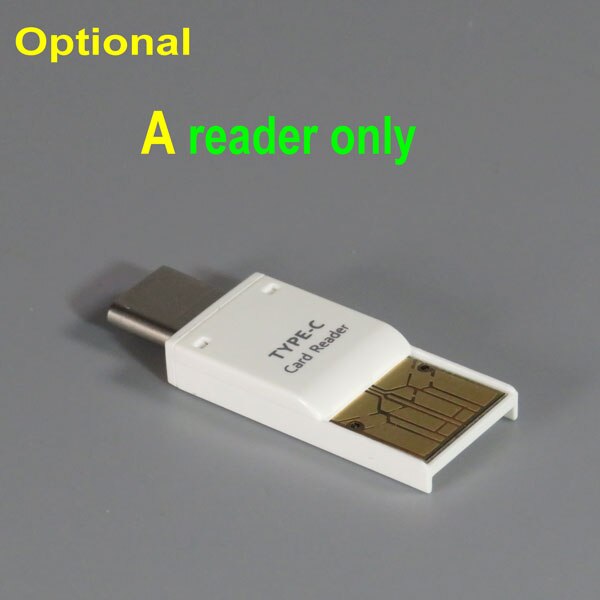 Lector de tarjeta micro-sd TF para teléfono móvil, lector USB 2 en 1 Tipo C y USB A OTG para teléfono móvil inteligente y ordenador PC: A reader only