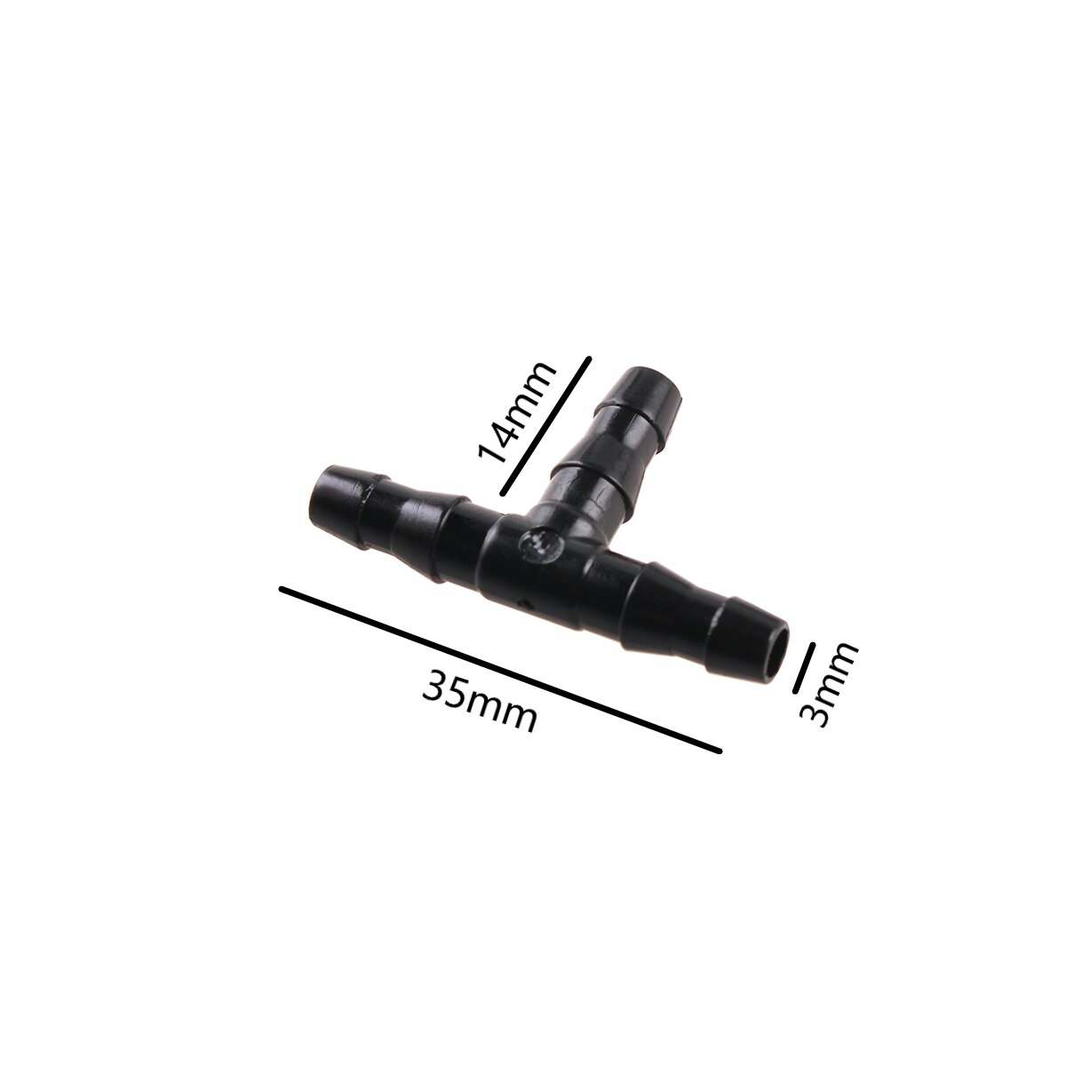 EBANKU 300 Raccorderia A T Per Irrigazione A Goccia – Barbetti Da 4/7 Mm Per Tubo Giardino - 2