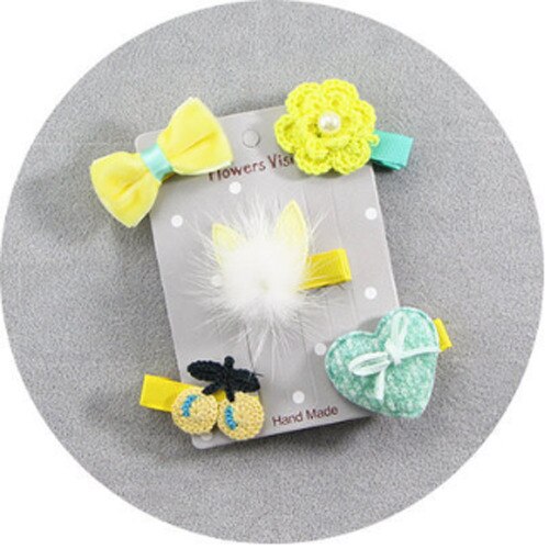 5 sztuk/partia dla zwierząt domowych spinki robić włosów spinki robić włosów łuk kwiat obroża dla kociaka pieska robić pielęgnacji dostawy dla małych psów Miś chihuahua: B