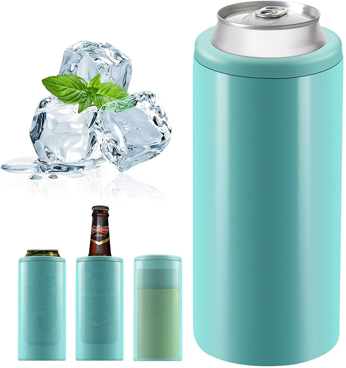 stainless steel 12oz Skinny Can beer cooler 350ml ... – Grandado