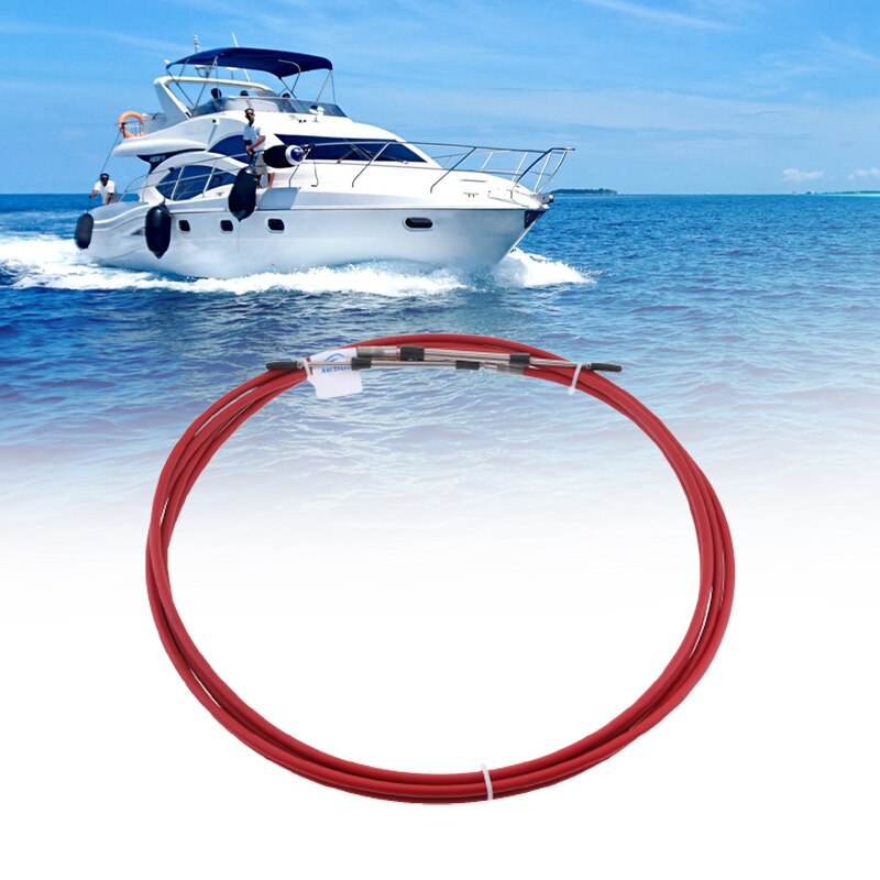 Câble de commande de changement d'accélérateur pour moteur de bateau hors-bord Yamaha, en acier inoxydable, 8 à 21 pieds
