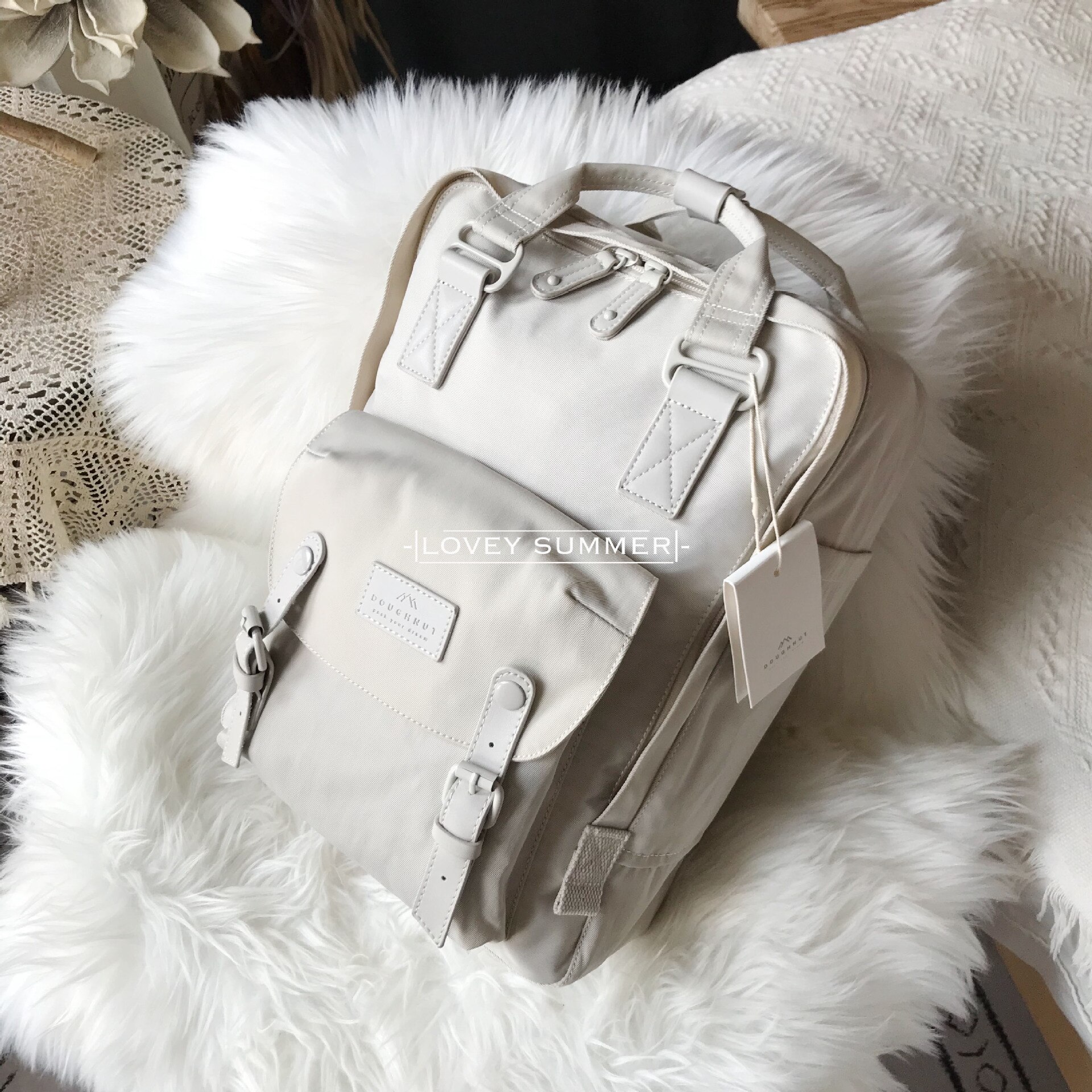 Mochila de viaje de viento de Hong Kong ins para hombres y mujeres, nueva mochila escolar de ocio de para actividades al aire libre: Large Stone Color
