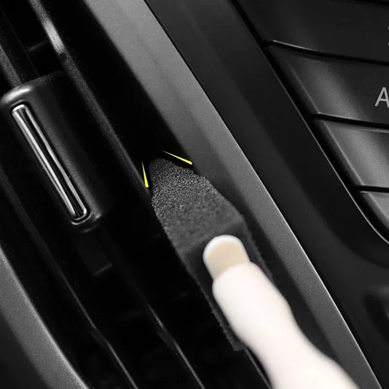 Cepillos de limpieza de esponja para coche, plumero, eliminación de polvo, herramientas de limpieza para detalles de Interior de coche, ventilación de aire acondicionado automotriz, 5 uds.