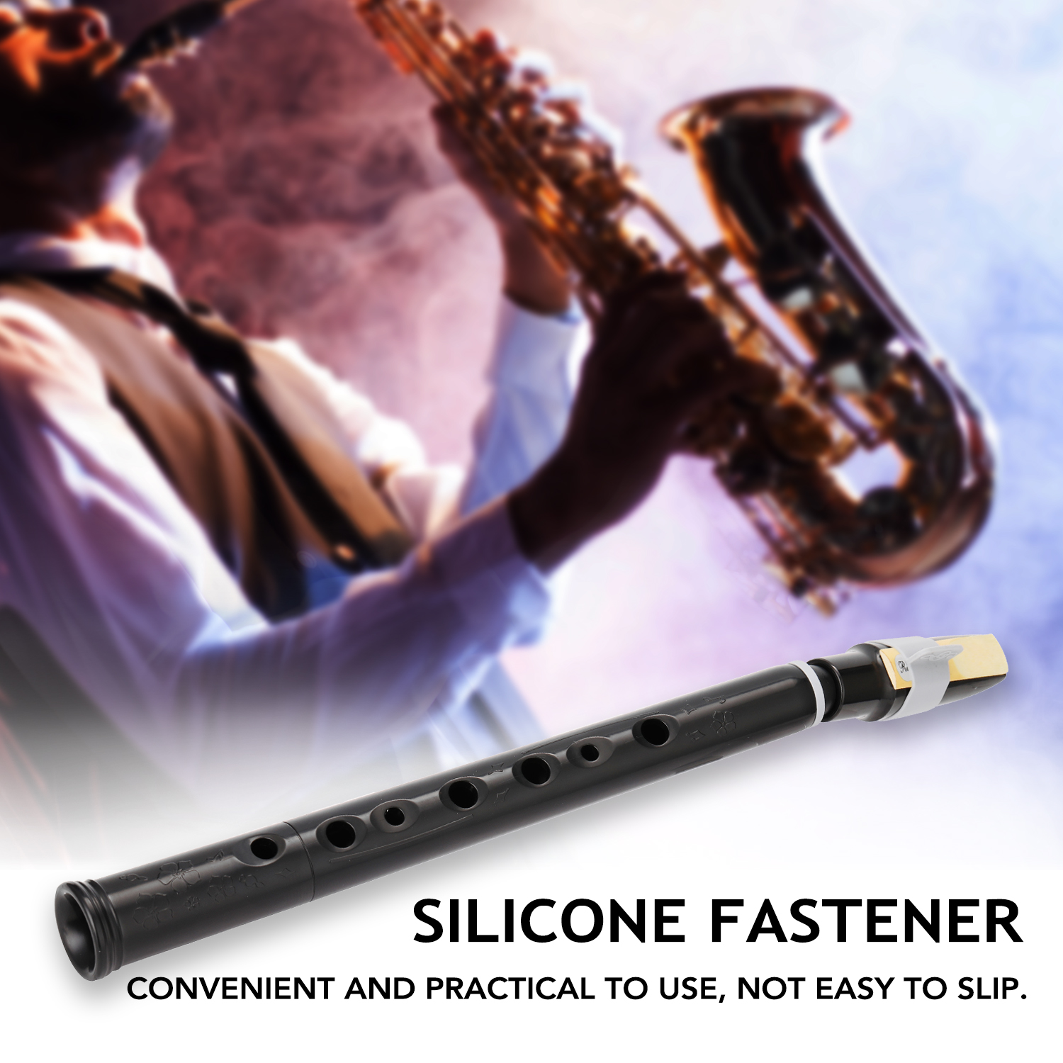 Mini Pocket Bb Saxophone Sax ABS with Alto Mouthpieces 2pcs Reed Carrying Bag Woodwind Instrument