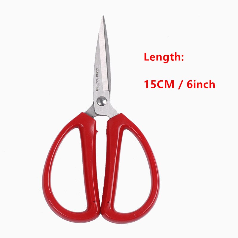Tijeras de costura corta ropa de tela recta tijeras de sastre papelería del hogar artículos para costura cruzada herramientas: S         15CM 6inch