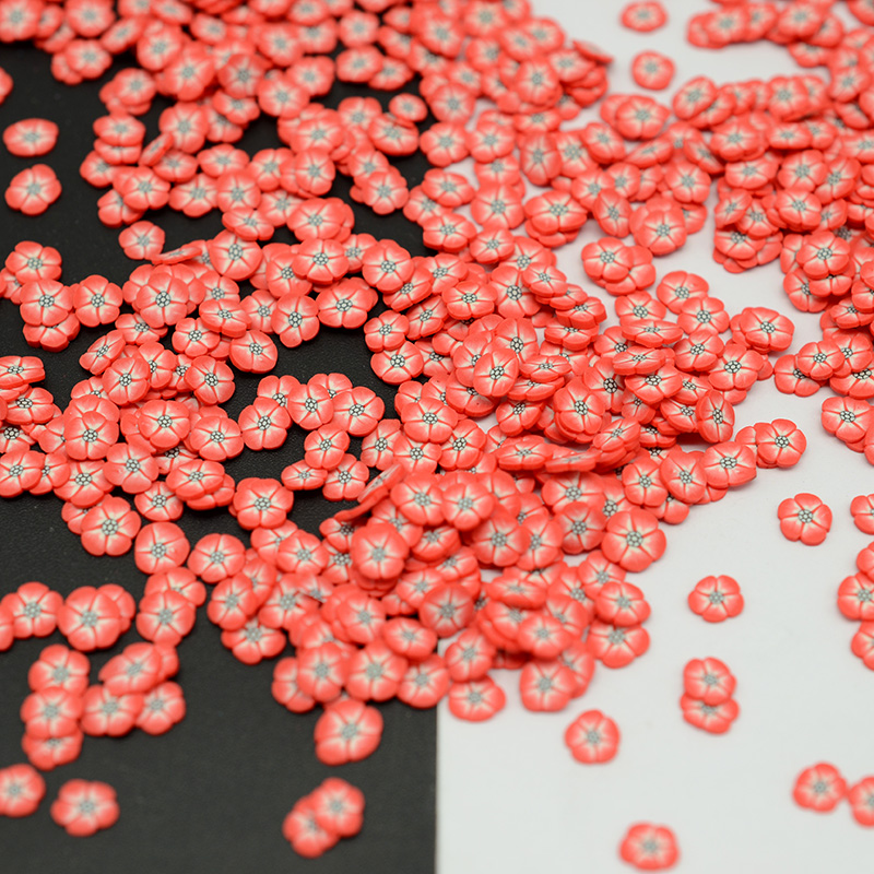 Nice Cute Nail Art Polymer Clay Flowers slice DIY Cute Decor Decals , Clay Scrapbook Decoration