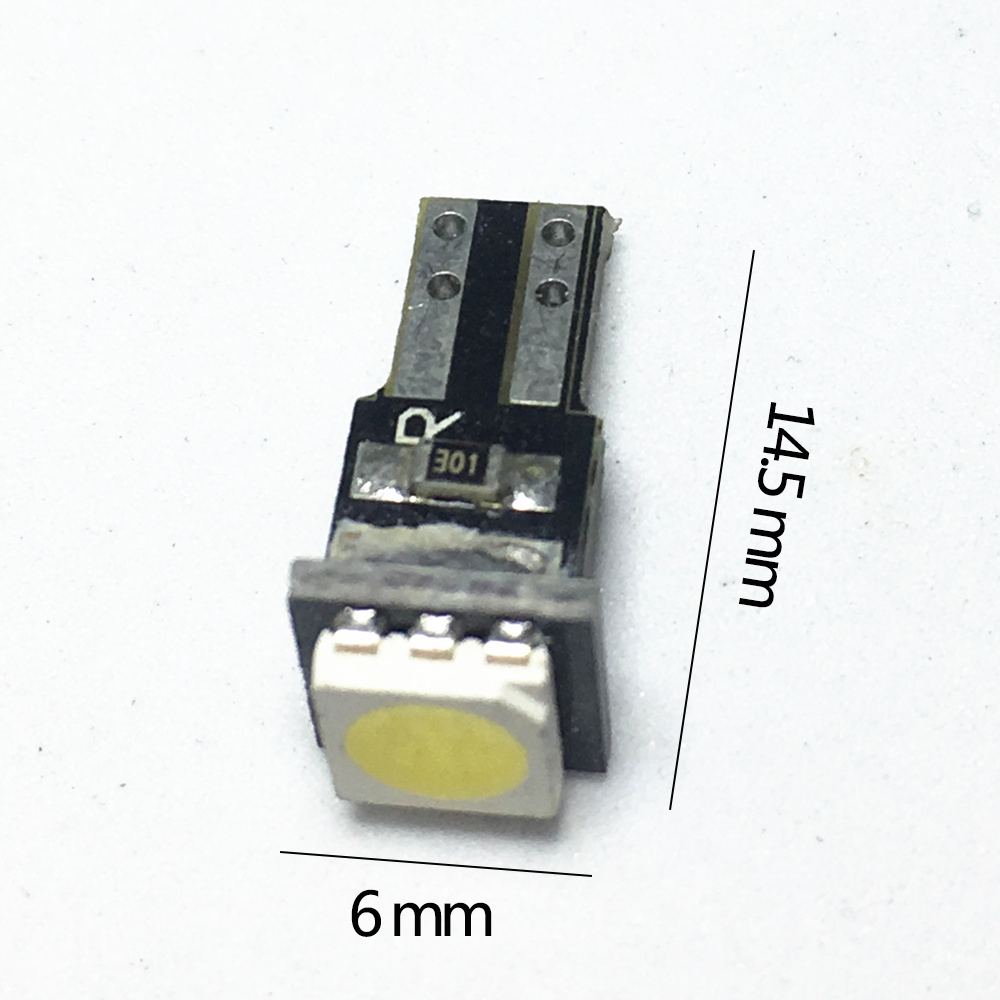 Bombilla LED T5 para tablero de instrumentos de coche, 1 LED smd 5050, para tablero de instrumentos, blanco, rojo, azul, amarillo, verde, CC de 12V, 10 Uds.