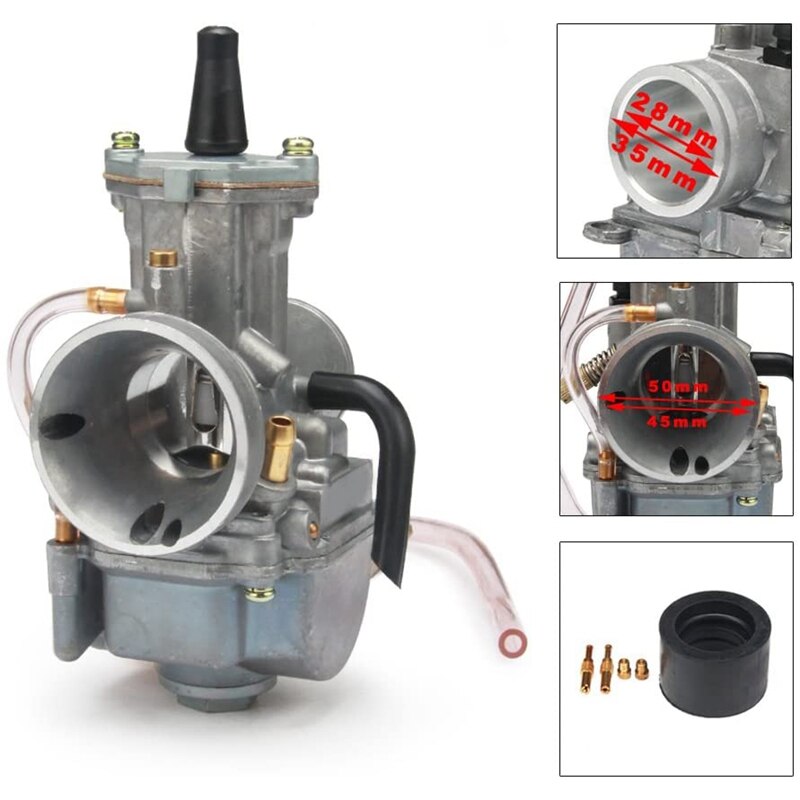 Pwk 28mm karburator til  cr80 cr85r cr125 ktm 65 85 kx80 kx100 kx125 rm65 rm80 rm85 carb til 2/4 takts motorcykel, atv