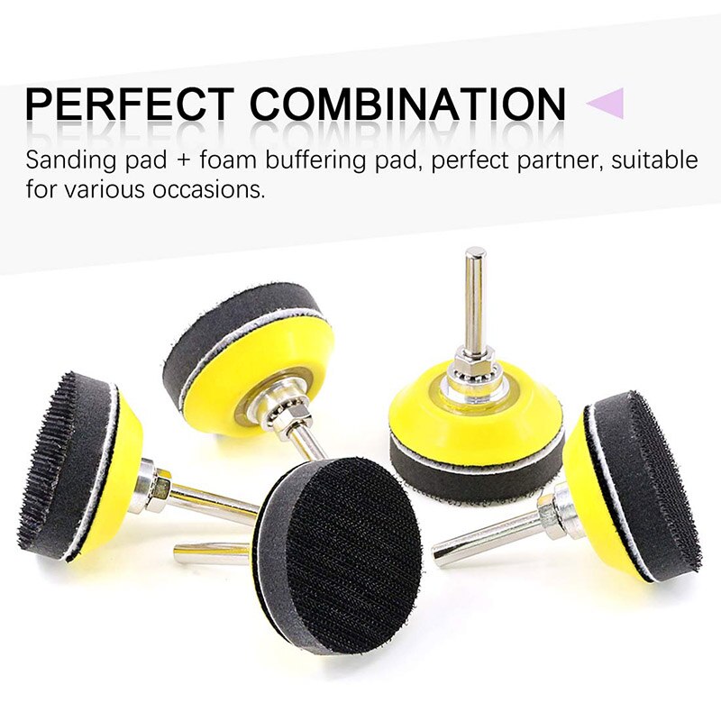 10 stk 2 tommer  (50mm)  slipeskiver putesett myk skumlag poleringspute for borremaskin for borremaskin for slipepute
