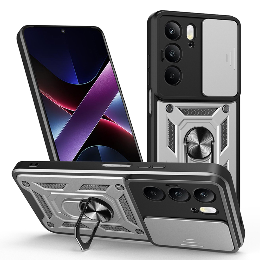 Armor Capa for Realme C75 C67 4G 14X 5G Case Slide Camera Ring Stand Protect Cover for Realme C75 C67 4G Shockproof funda