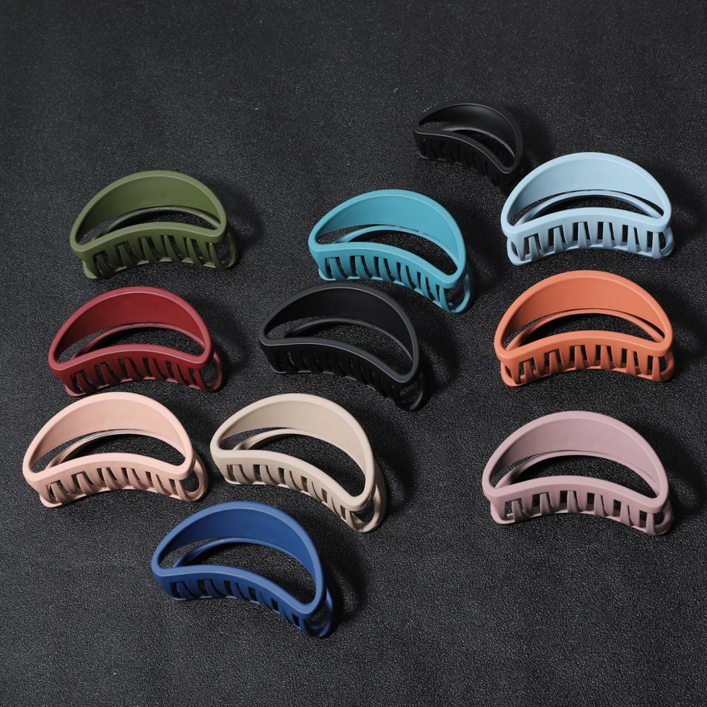 Women Hair Clips Hairpins Solid Color Hair Claws Crab Girls Make UP Washing Tool Barrettes Hair Accessories Headband Headwear