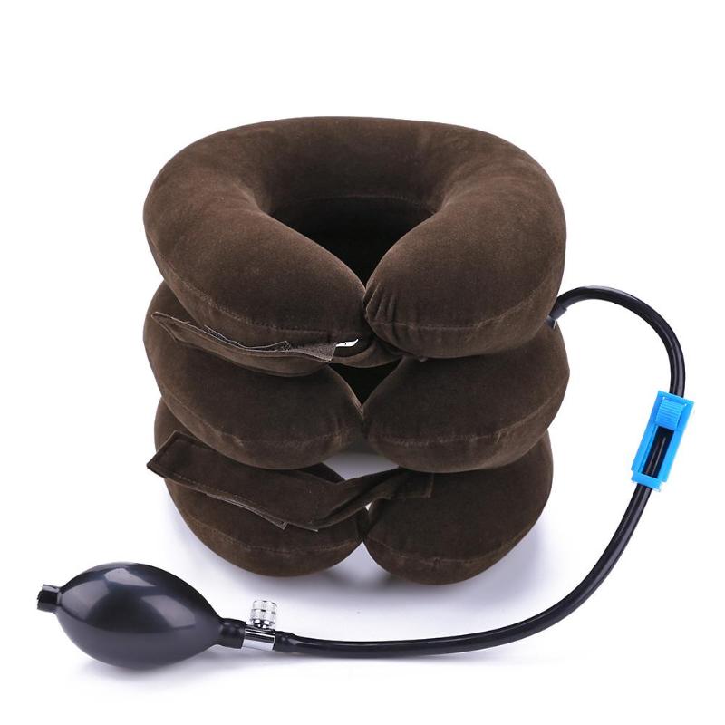 3-Gelaagde U Neck Pillow Massage Lucht Opblaasbare Kussen Cervicale Nek Hoofd Pijn Pijn Relax Tractie Ondersteuning Massager: 02