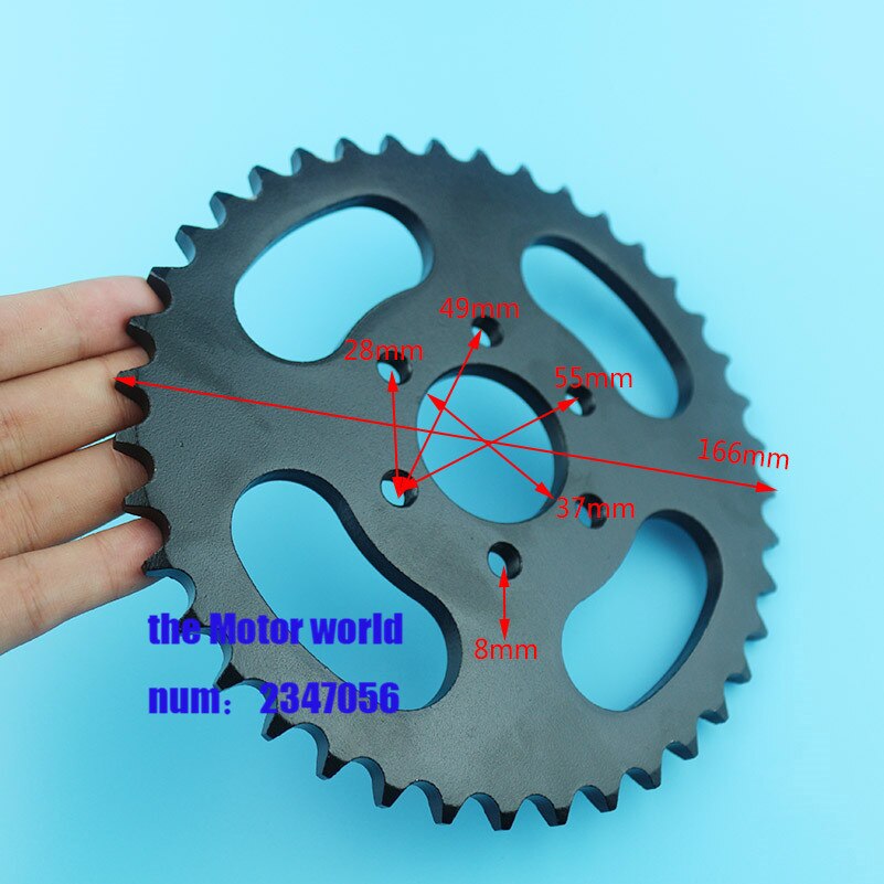 40T 40 Teeth 428 37mm Rear Chain Sprocket for 150cc 250cc ATV Pit Dirt Bike