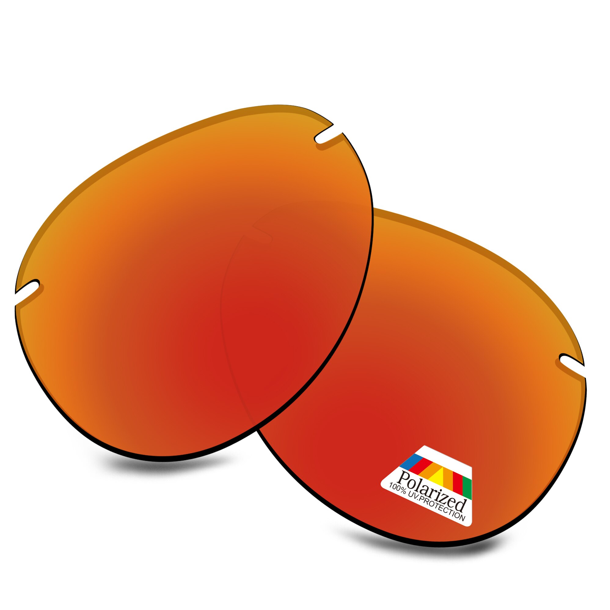 Bwake Polycarbonat Polarisierte Ersatz Linsen für-Maui Jim Zucker Strand MJ421 Sonnenbrille Rahmen-Mehrere Optionen: Fire Red