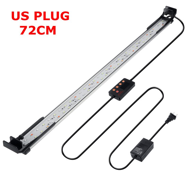 Led Licht Aquarium Led Verlichting Fish Tank Lamp 22-72Cm Verstelbare Aquatic Plant Lampen Rgb Decoratie Professionele Afstandsbediening lichten
