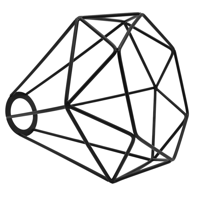 Geometrische hanglamp van metaal, retro vintage plafondlamp, ijzeren kooi _wk