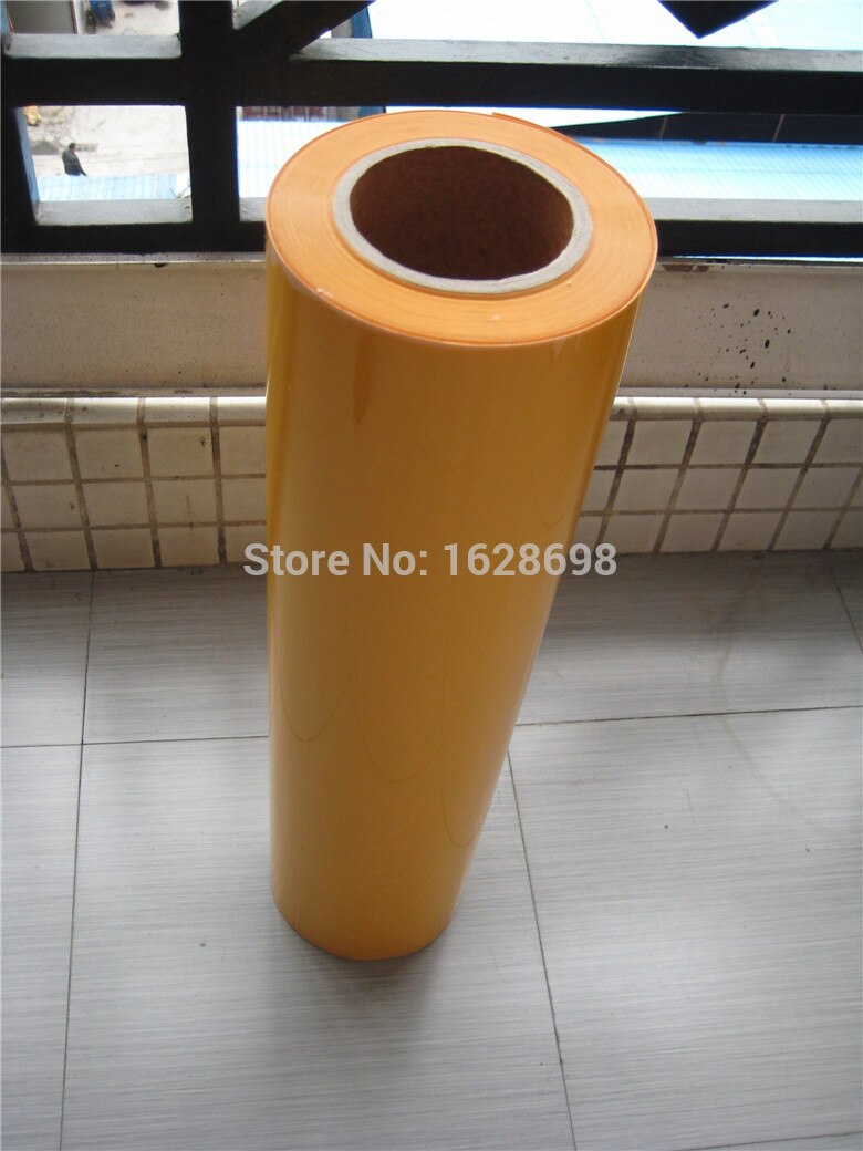 Most popular T-shirt Heat press film pvc clear sheet vinyl transfer CDC-04 Yellow color for 2m length