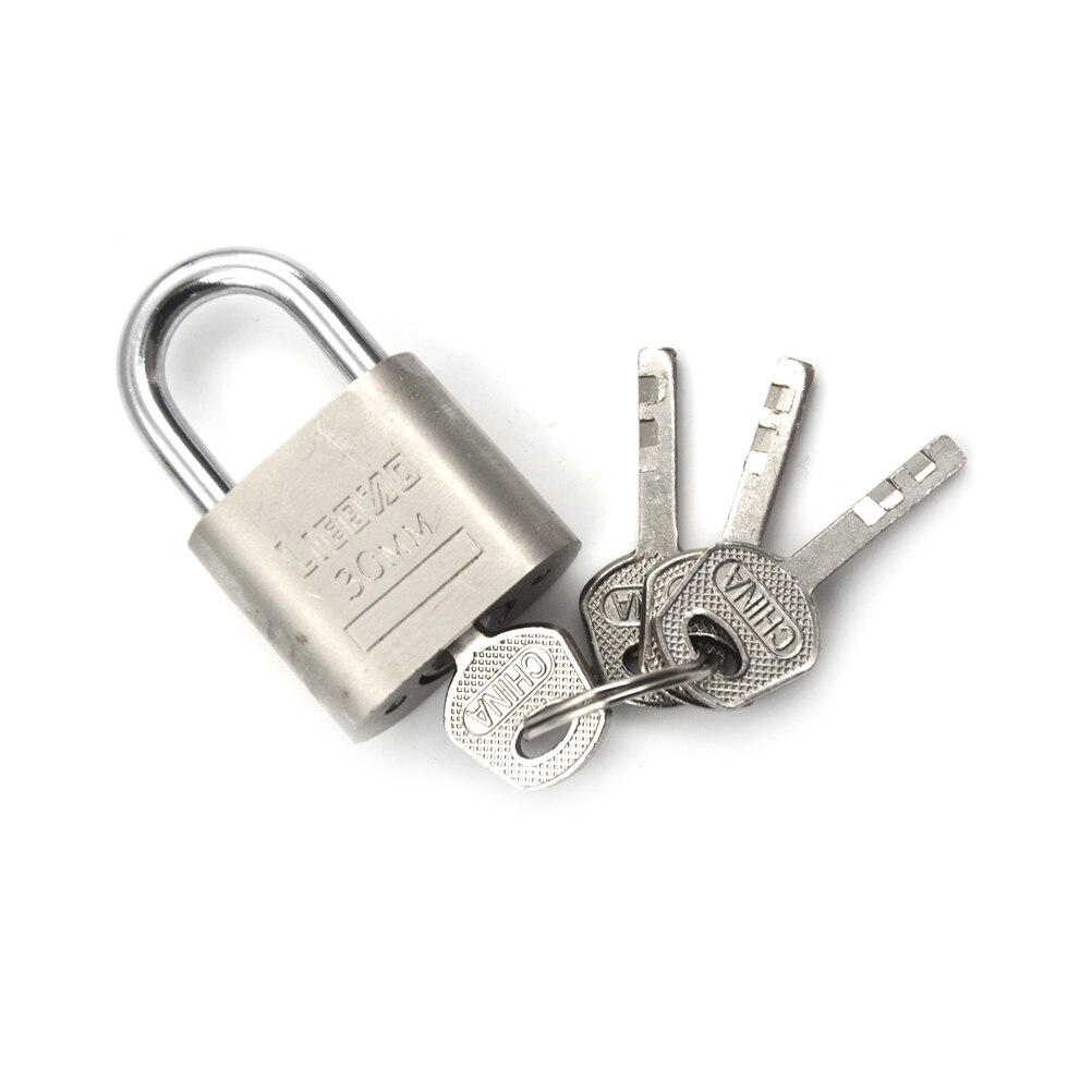 1 set kastbagagebeveiligingssloten van metaal met 3 sleutels