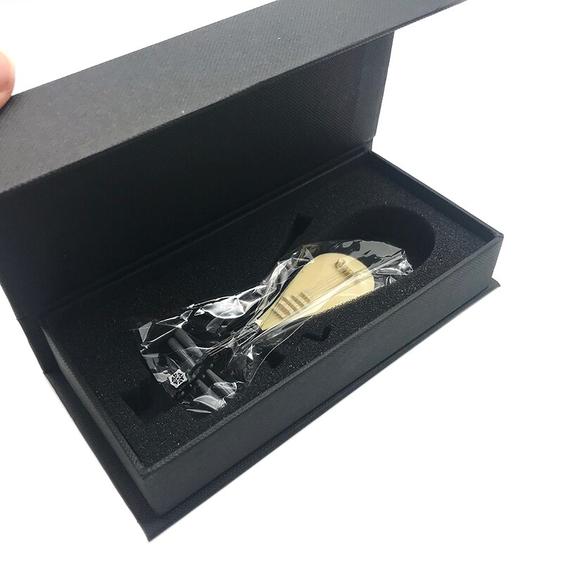 Miniature Pipa Model Replica with Stand and Case Mini Lute Mini Musical Instrument Ornaments Chinese Traditional