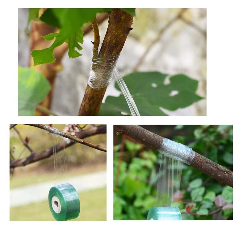 10 rulle podningstape klar blomsterpodningsfilm selvklæbende plante reparationstape til træplanteplante 3cm