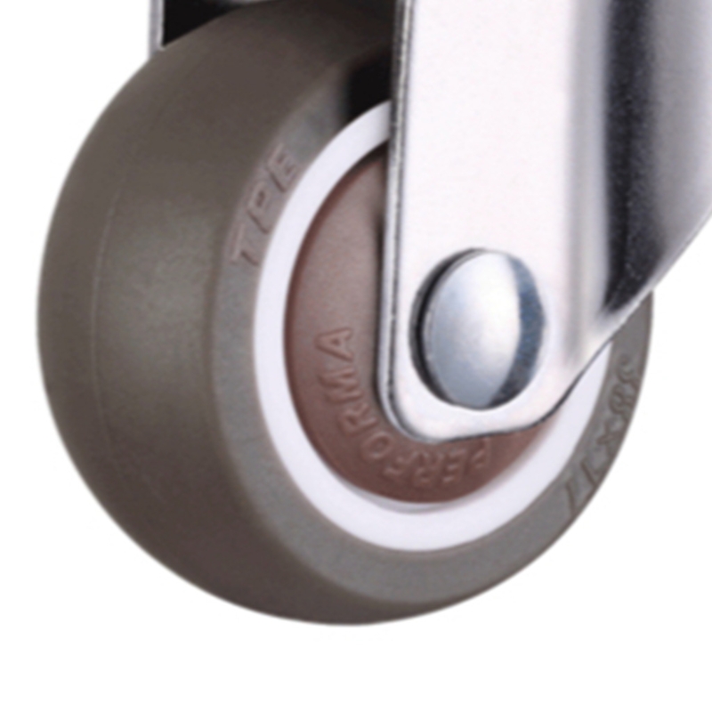 L-Vormige Plaat Swivel Caster Kogellager L-Clip Side Mount Plaat Tpe Rubber Wiel Metalen Behuizing 4 pack Stille Moving