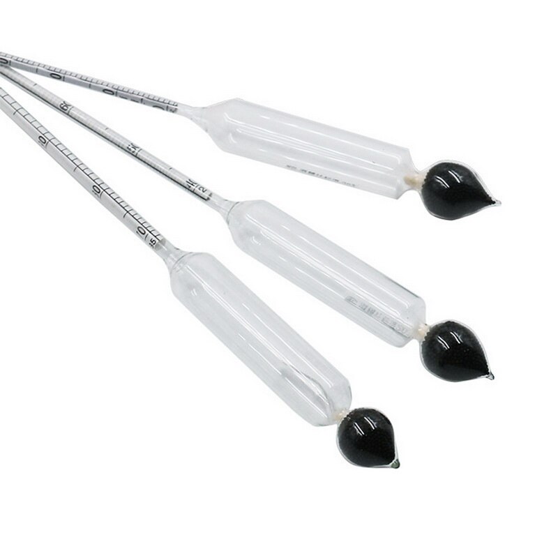 Termometer meter vintage alkohol konsentrasjon meter verktøy hydrometer alkohol meter sett 0 to 100%  alkohol meter tester 4 stk