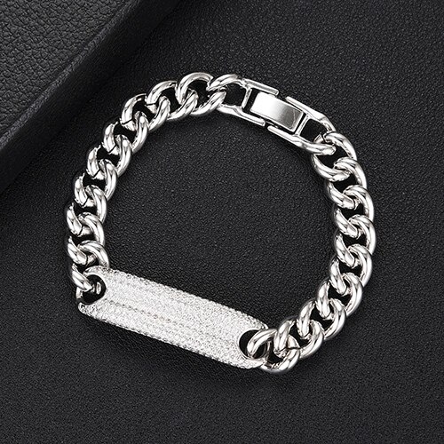 GODKI Trendy Link Chain Bracelet - Geometric Charm - Women's Bohemian Beach Jewelry: Silver