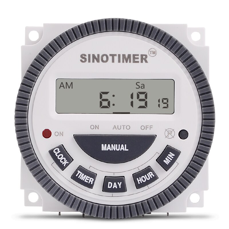 Digital lcd 110v 220v 10a 16a 30a programmerbar timer växlar 16 repetitionsprogram 7 dagar timme minut kontroll timer