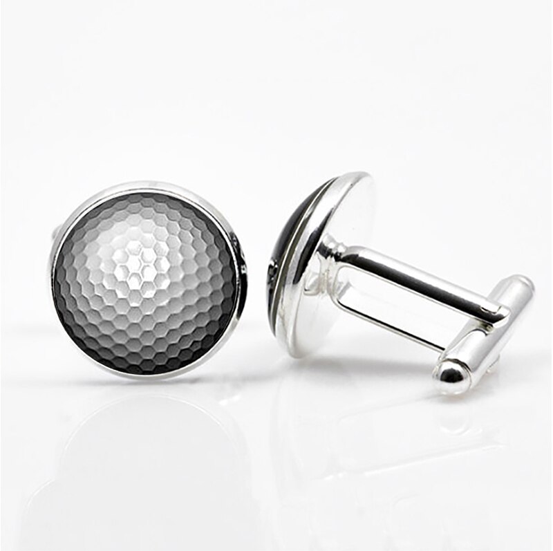 Golfbal Art Foto Legering Manchetknopen Mannen Manchetknopen Accessoires voor Mannen en Vrouwen Sieraden