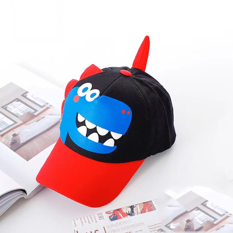 Primavera otoño bebé sombrero de dibujos animados dinosaurio bebé niños gorra de béisbol Casual al aire libre chica sombrero niños gorra de Snapback